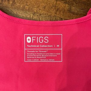 Shocking pink Catarina one pocket scrub top